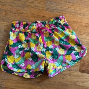 Vibrant Lemon Print Shorts
